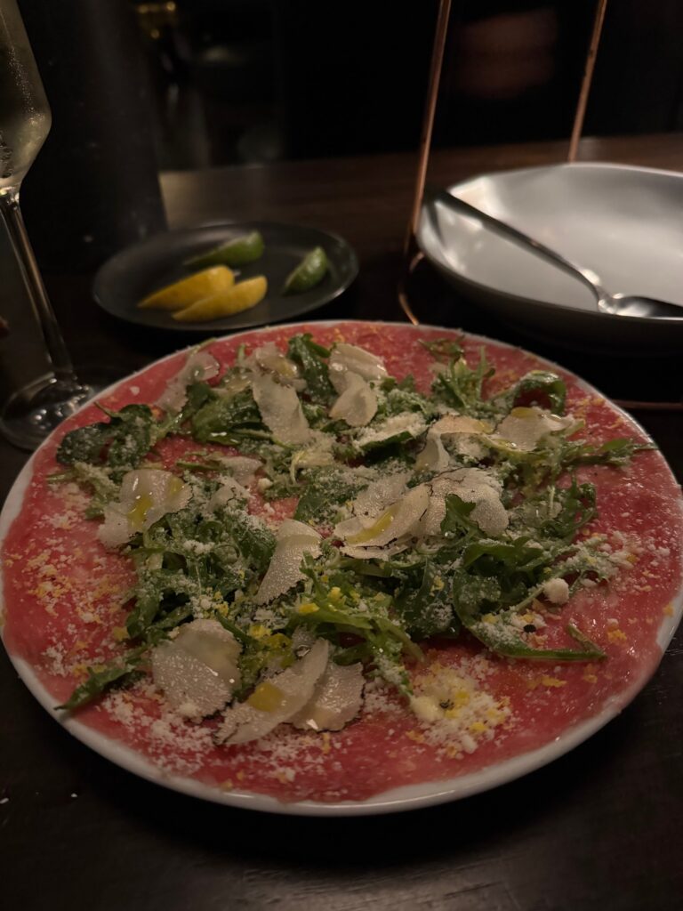 Incredible beef carpaccio